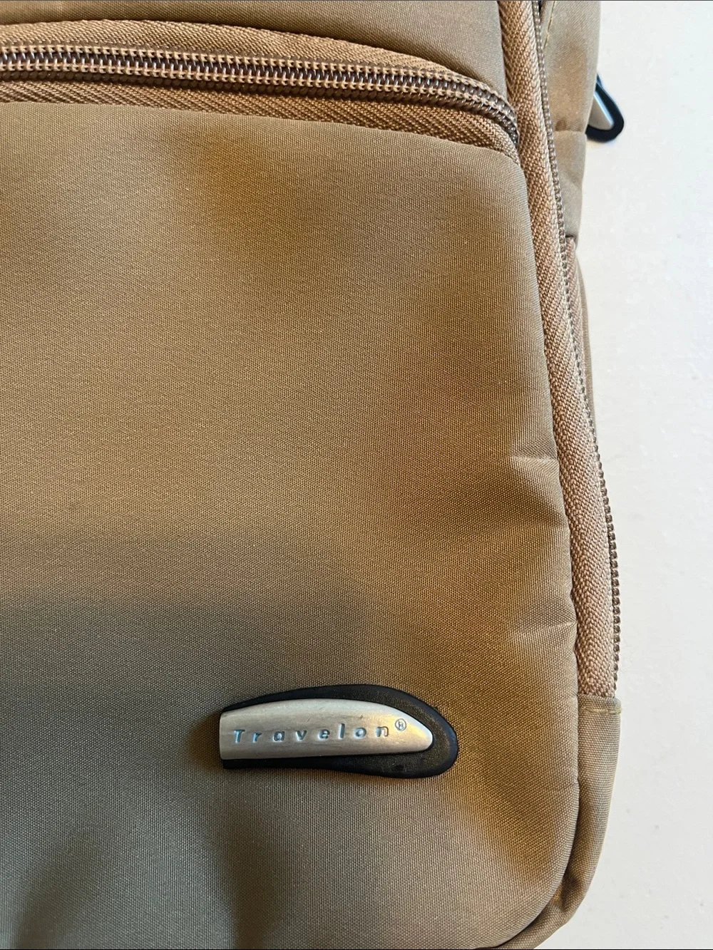 Travelon Compact Crossbody Bag in Tan